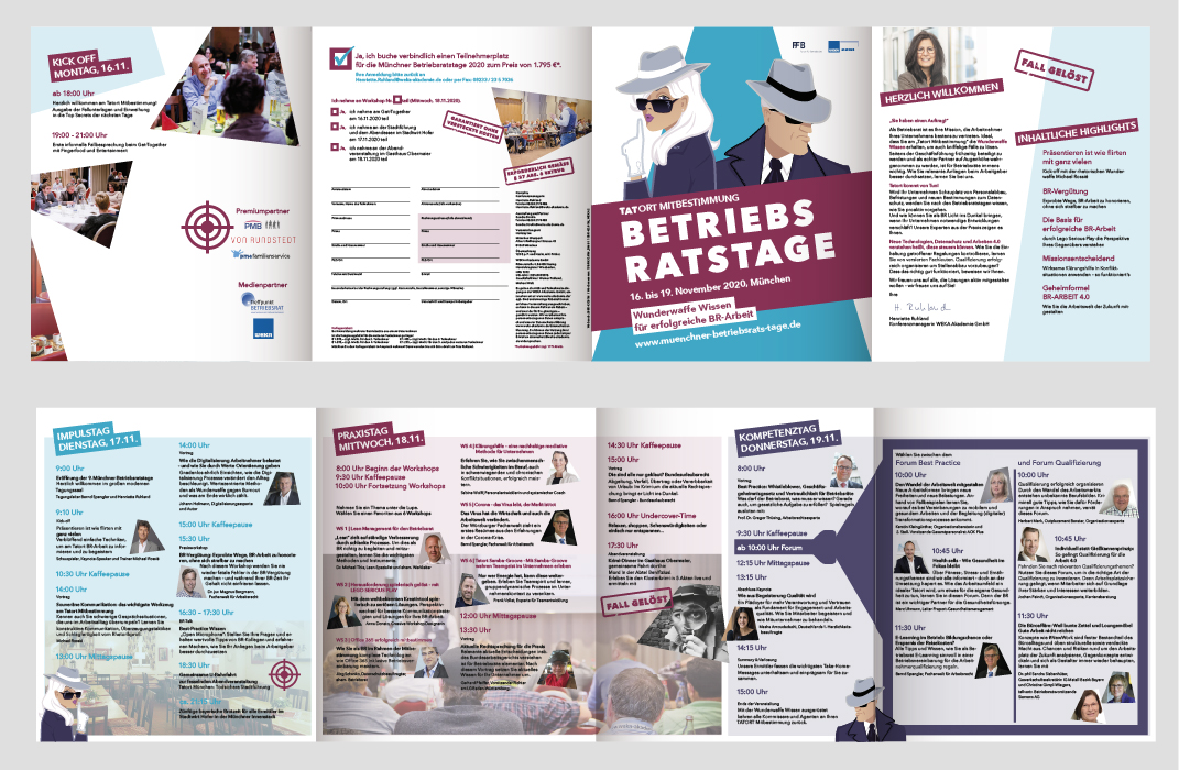 WEKA – Betriebsratstage Flyer im neuen Corporate Design