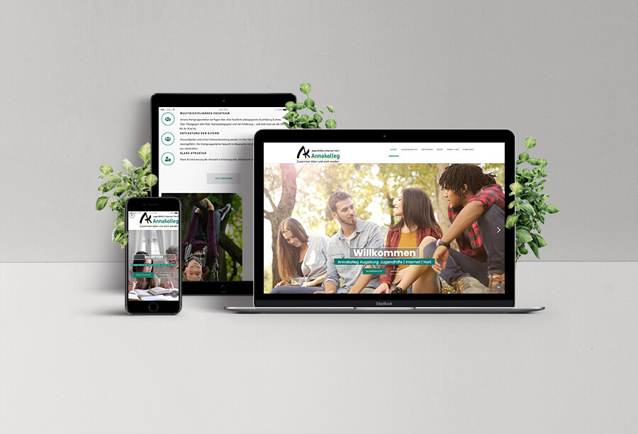Webseite Annakolleg| Referenz Agentur Charismarcom