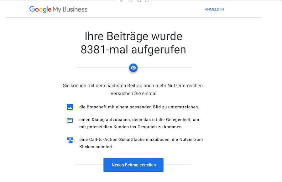 Google Bewertungen GMB 8000 Audrufe