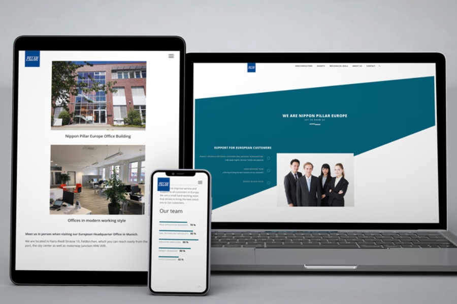 Referenz Onlinemarketing: Webseite Pillar Europe